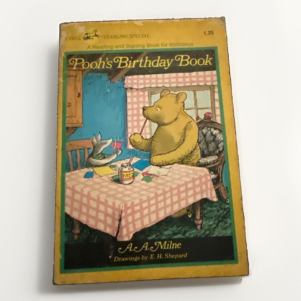Pooh's Birthday Book A.A. Milne First Yearling Printing September 1975